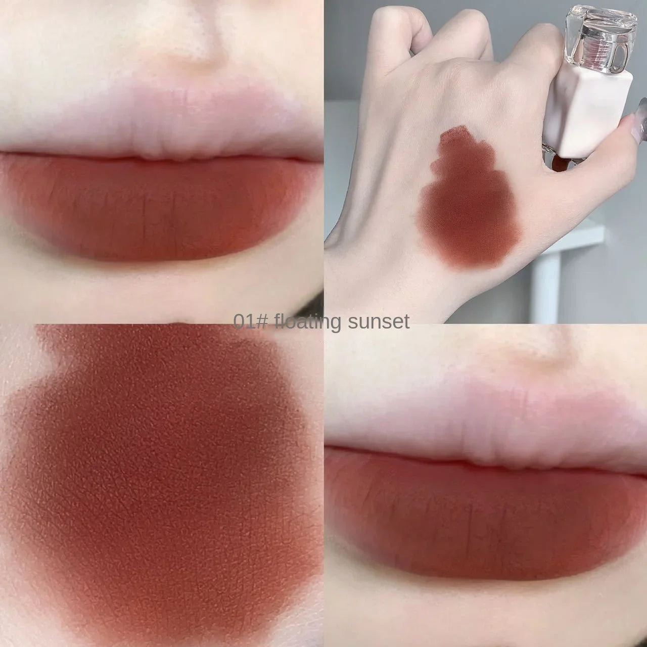 Korean Mirror Water Lip Gloss Lip Glaze Transparent Glass Lip Oil Waterproof Liquid Lipstick Nude Brown Clear Tint Makeup