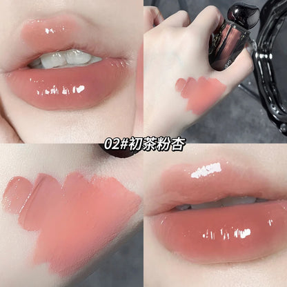 Cool Glacier Lava Lip Stain Gegebear Makeup Watery Mirror Lightweight Lip Stain Dewy Lightweight Makeups Lipstick