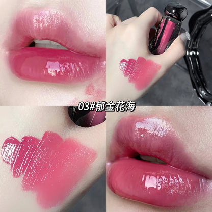 Cool Glacier Lava Lip Stain Gegebear Makeup Watery Mirror Lightweight Lip Stain Dewy Lightweight Makeups Lipstick