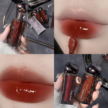 Cool Glacier Lava Lip Stain Gegebear Makeup Watery Mirror Lightweight Lip Stain Dewy Lightweight Makeups Lipstick