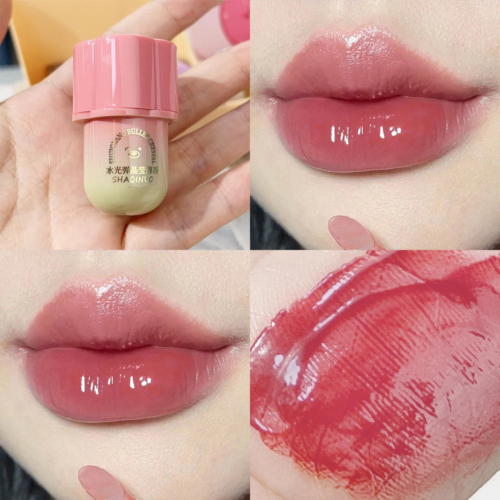 Lasting Mirror Crystal Moisturizing Sexy Red Lip Glaze Water Light