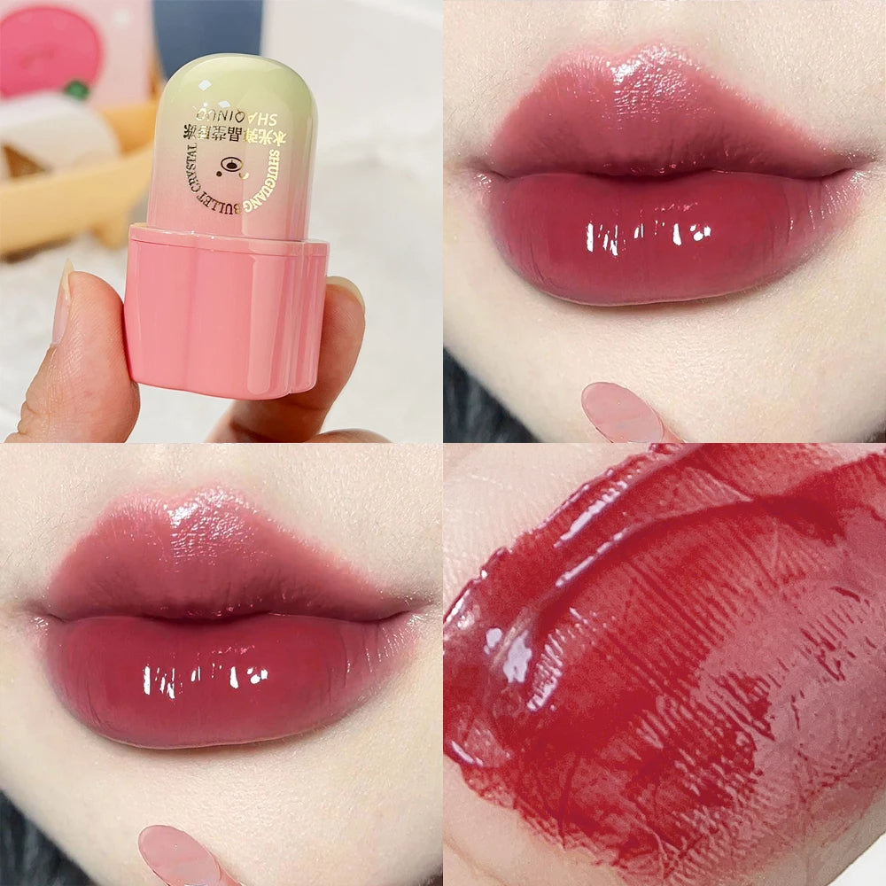 Lasting Mirror Crystal Moisturizing Sexy Red Lip Glaze Water Light