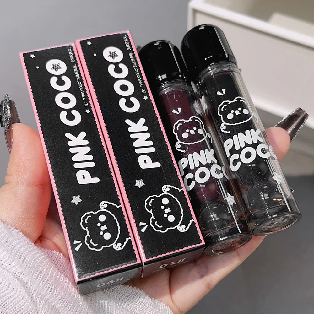 Punk Juice Red Lipgloss Water Light Clear Lip Glaze and Blush 2 in1 Waterproof Non Stick Liquid Lipstick Nude Lip Tint Makeup