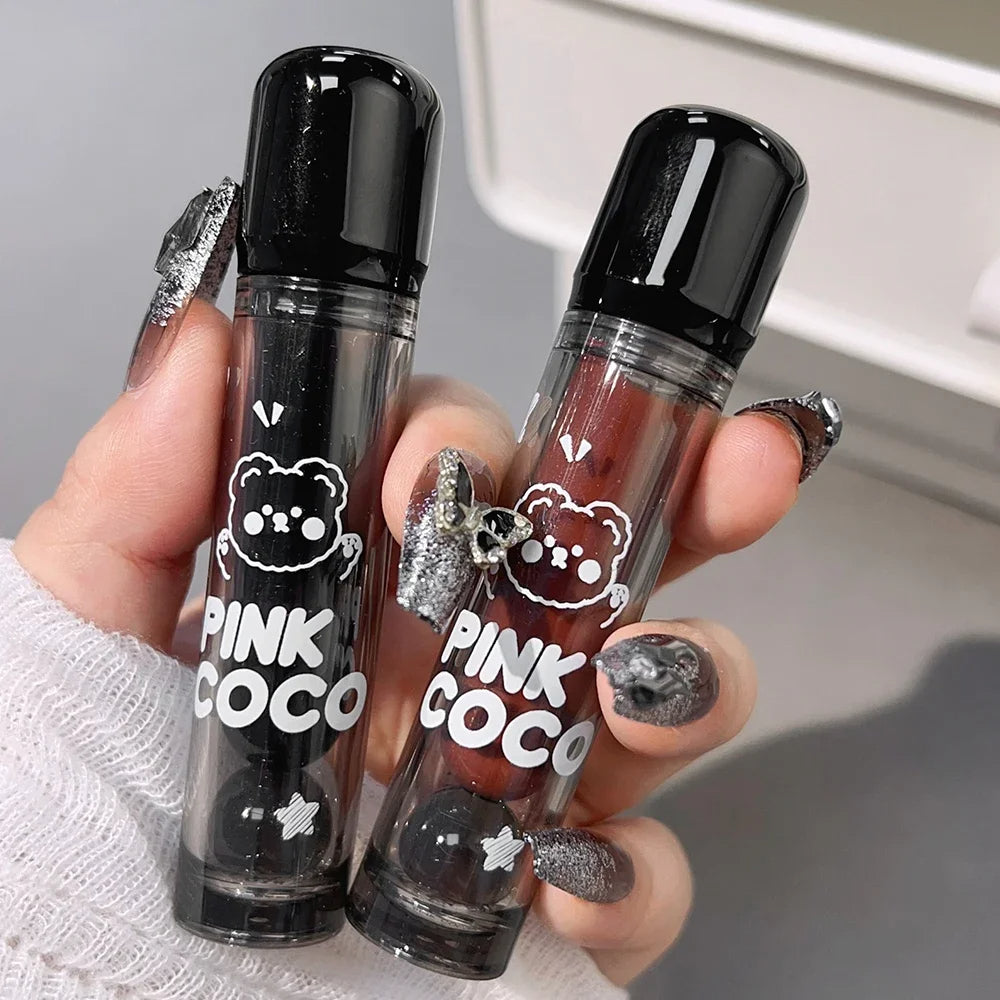 Punk Juice Red Lipgloss Water Light Clear Lip Glaze and Blush 2 in1 Waterproof Non Stick Liquid Lipstick Nude Lip Tint Makeup