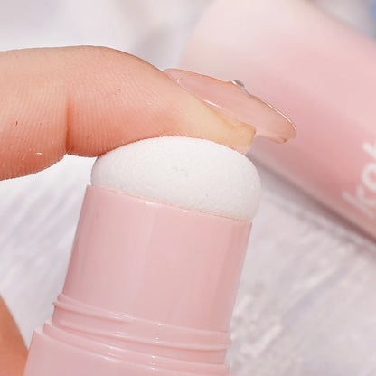 Korean Girly Blush Stick with Sponge Head Easy To Use Waterproof Lasting Brightening Face Contouring Shadow Blusher