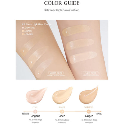 Kill Cover High Glow Cushion Set CLIO