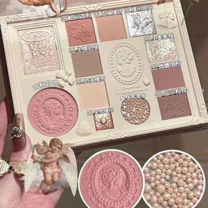 New Colorrose  3D Embossed Eyeshadow Palette with Highlighter and Blush Latest Makeup Collection