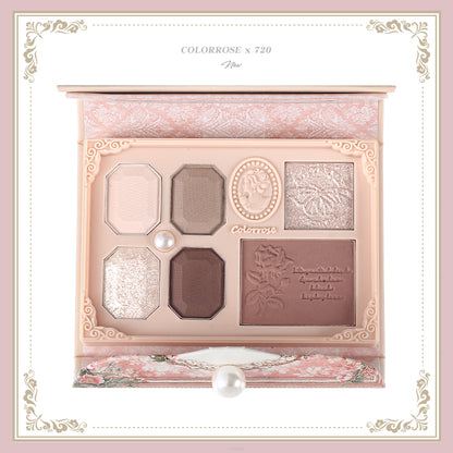 New 3D Embossed Colorrose  Eyeshadow Palette with Highlighter and Blush Latest Makeup Collection