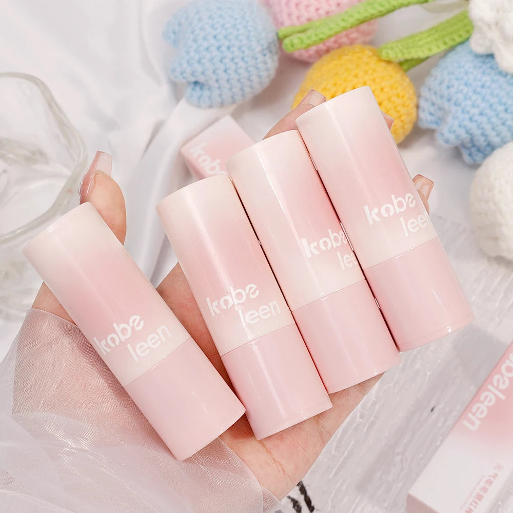 Korean Girly Blush Stick with Sponge Head Easy To Use Waterproof Lasting Brightening Face Contouring Shadow Blusher