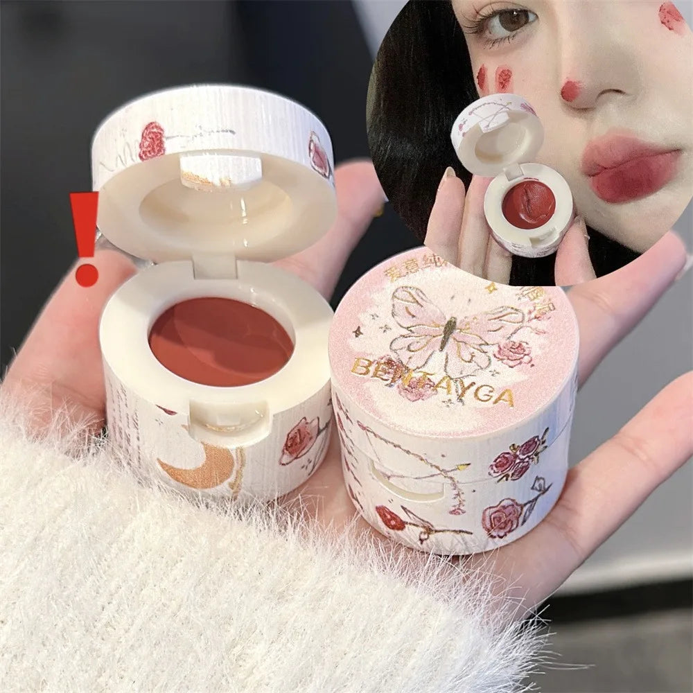 Korean Waterproof Lip Mud Clay Matte Lipstick Blush Makeup Long-lasting Non-stick Cup Red Lip Tint Pigment Mousse Lipstick